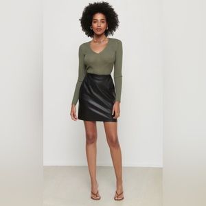 DYNAMITE Georgia Faux Leather Skirt